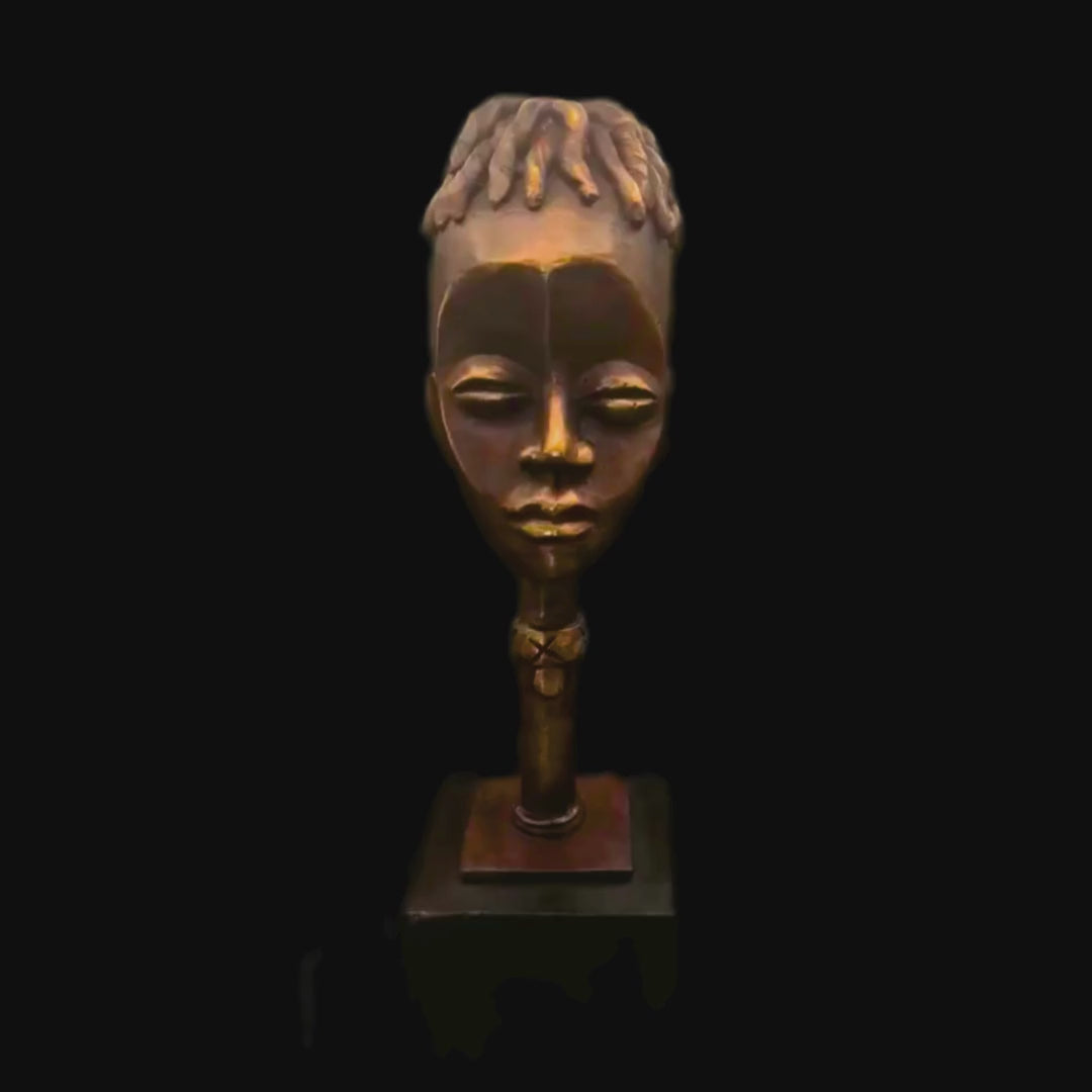 African girl sculpture
